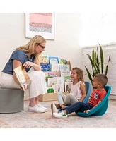 ECR4Kids Leaf Floor Seat, Yellow, 6-Piece
