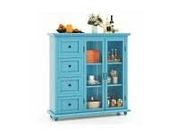 Buffet Sideboard Table Kitchen Storage Cabinet with Drawers and Doors