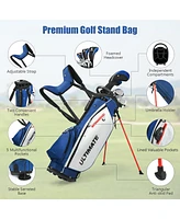 Slickblue Men s Profile Complete Golf Club Package Set Includes 10 Pieces