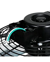 Simplie Fun 12 Inch Shutter Exhaust Fan Aluminum, High Speed 1620 Rpm, 940 Cfm, 1-Pack, Silver