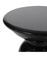 Streamdale Furniture Chic Circular Side Table with Pedestal Base