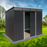 Streamdale Furniture Metal garden sheds 6ftx8ft outdoor storage sheds Acrylic Total