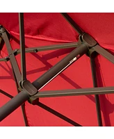 Streamdale Furniture 15ft Extra-Large Umbrella with Crank Mechanism for Shade and Protection