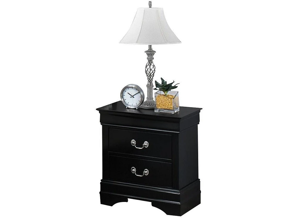 Simplie Fun Elegant Louis Philip Nightstand with Ample Storage