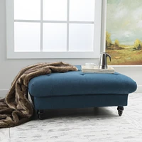 Streamdale Furniture Plush and Versatile Velvet Ottoman with Tufted Top