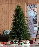 Glitzhome 7.5ft Green Slim Fir Artificial Christmas Tree