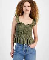 And Now This Women's Ruffle Strap Smocked Top, Created for Macy's