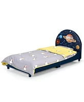 Slickblue Children Twin Size Upholstered Platform Single Bed