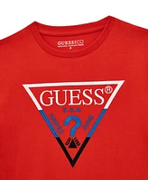 Guess Big Boys Embroidered Triangle Short Sleeve T-Shirt