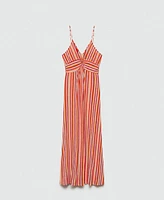 Mango Women's Stripped Print Dress