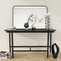 Homlux Rectangular Wall Mounted Mirror 26"x38" in Black