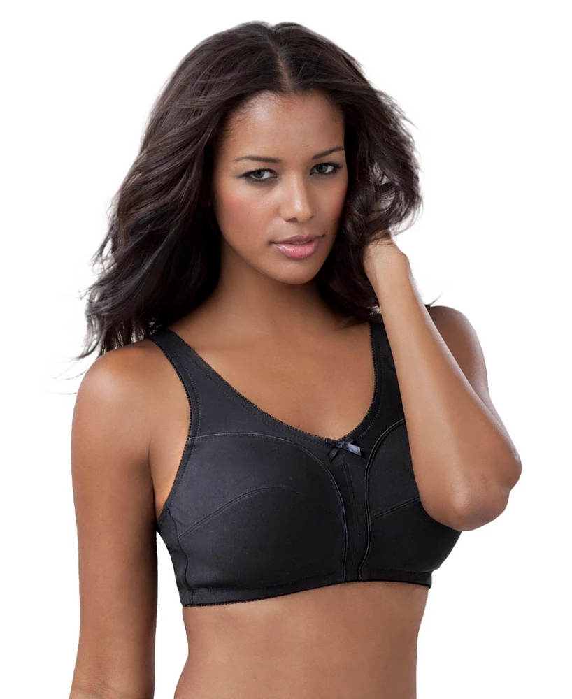 Comfort Choice Plus Cotton Back-Close Wireless Bra