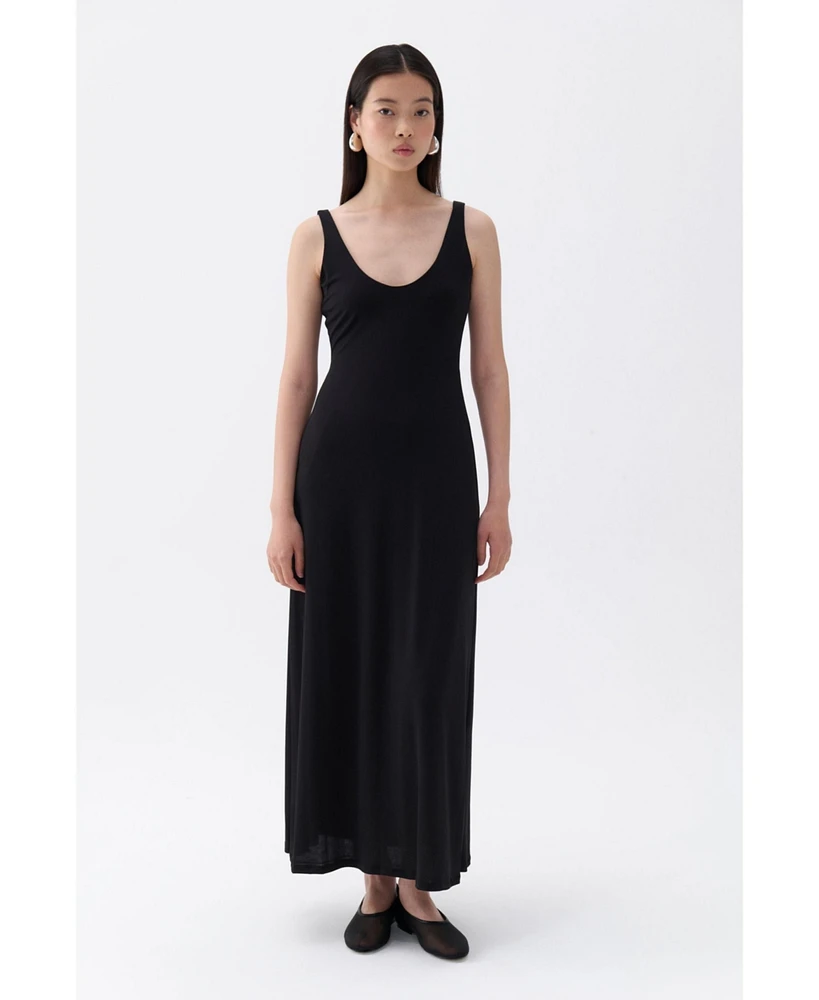 Nocturne Women's V-Neck Midi Dress