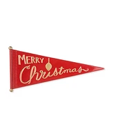 Glitzhome 25 L Metal Merry Christmas Pennant Wall Decor