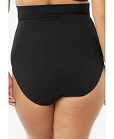 Secret Solutions Women's Instant Shaper Medium Control Seamless High Waist Brief