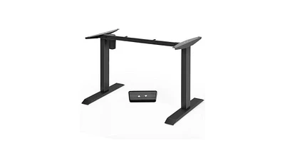 Slickblue Electric Sit to Stand Adjustable Desk Frame with Button Controller