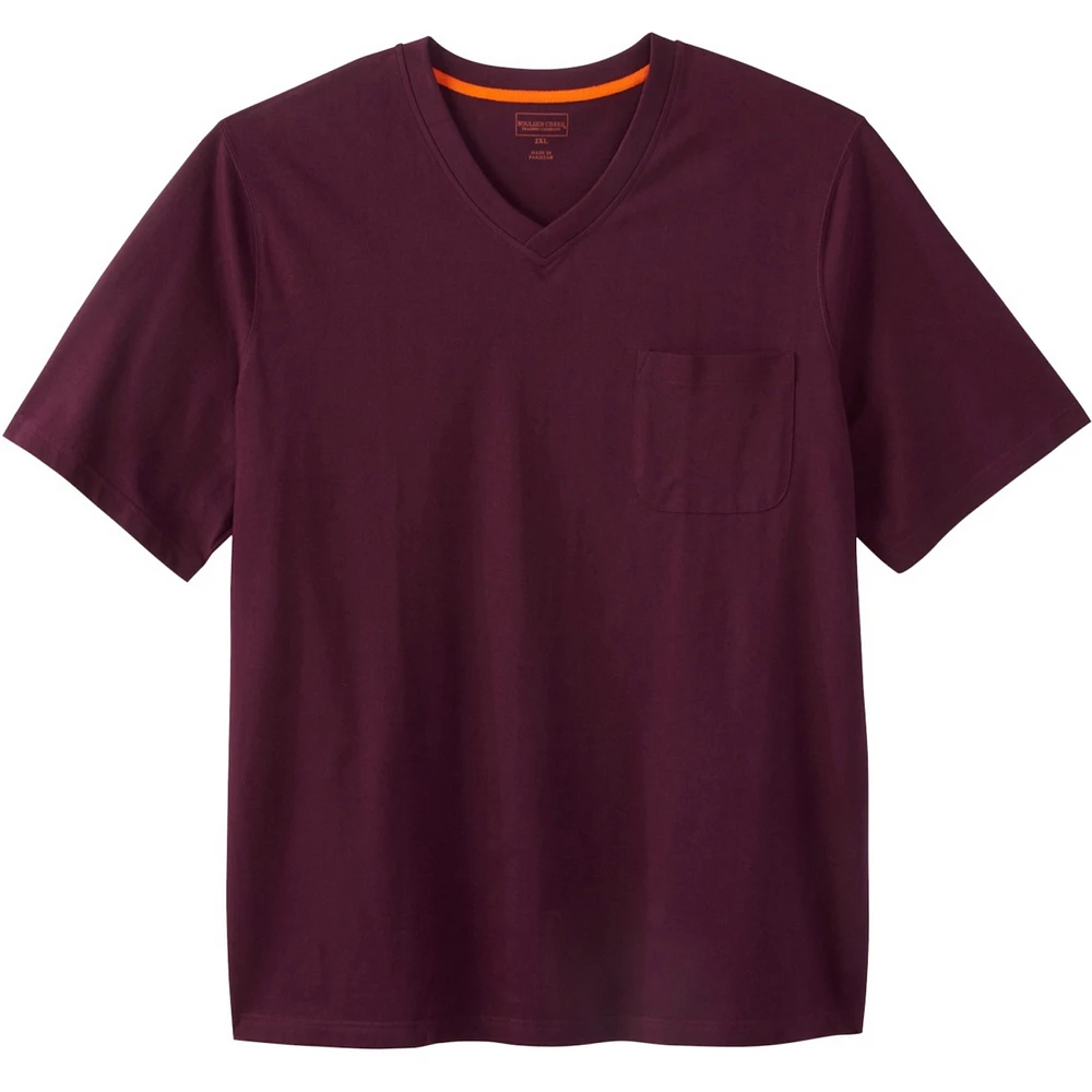 Boulder Creek Big & Tall by KingSize Heavyweight Pocket V-Neck Tee