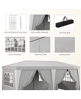 Streamdale Furniture Ez Pop-Up Canopy Tent Spacious 16x16' with Adjustable Height and Included Carry Bag