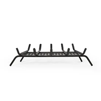 Darcy Matte Black Iron Log Holder for Fireplace