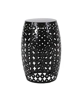 Simplie Fun Modern No Assembly Gold Iron Cut Accent Table Set