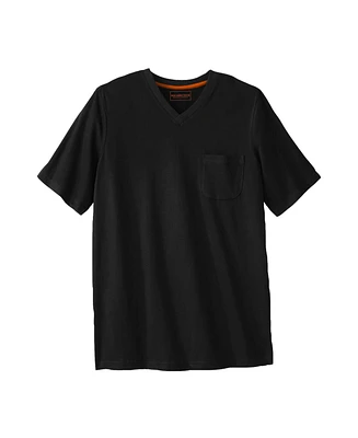 Boulder Creek Big & Tall by KingSize Heavyweight Pocket V-Neck Tee