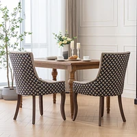 Mid-Century Modern Dining Chair with Hand-Crafted Slot Seam Backrest