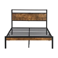 Metal Platform Bed with Usb, Storage & Easy Assembly