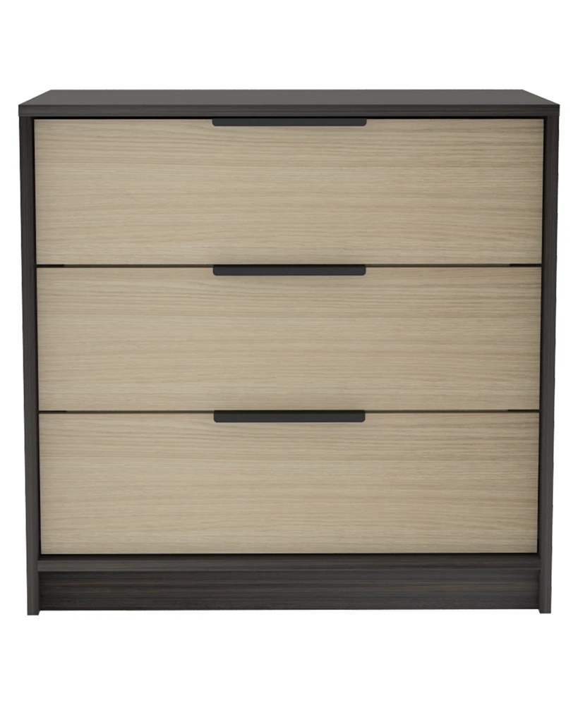 Simplie Fun Kaia 3 Drawers Dresser, Superior Top