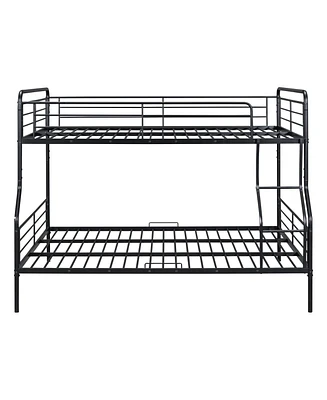 Simplie Fun Full Xl Over Queen Metal Bunk Bed