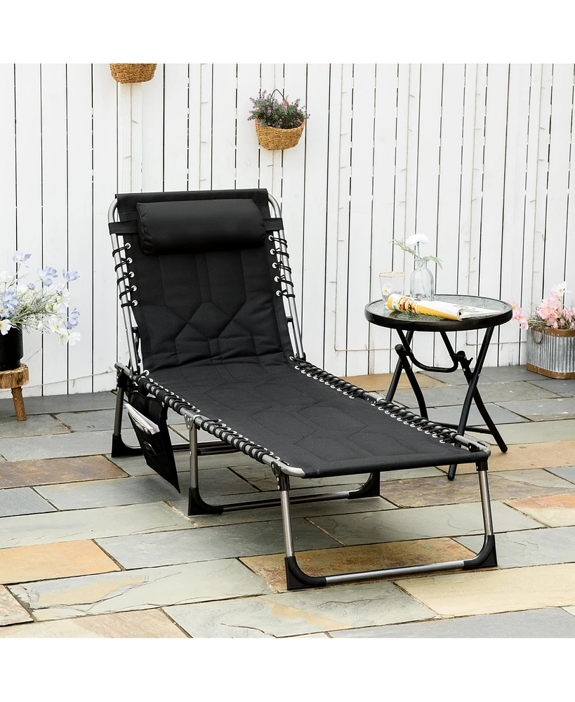 Streamdale Furniture Cozy & Portable Outdoor Lounge Chair Relax and Recline Under the Sun