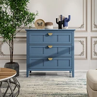 3 Drawer Cabinet, American Furniture, Suitable for bedroom, living room, study