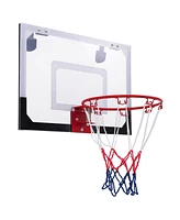 Slickblue Over-The-Door Mini Basketball Hoop Includes Basketball and 2 Nets