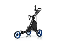 Slickblue Folding 3 Wheels Golf Push Cart with Bag Scoreboard Adjustable Handle
