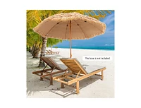 8 Feet Patio Thatched Tiki Umbrella Hawaiian Hula Beach Umbrella