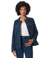 Jones New York Women's Belted Denim Trucker Jacket