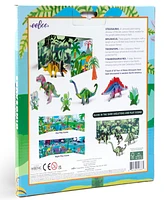 Eeboo Dino 3D Glow-In-The-Dark Construction Set