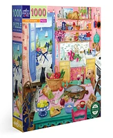 Eeboo Piece Love Pink Kitchen Puzzle Set