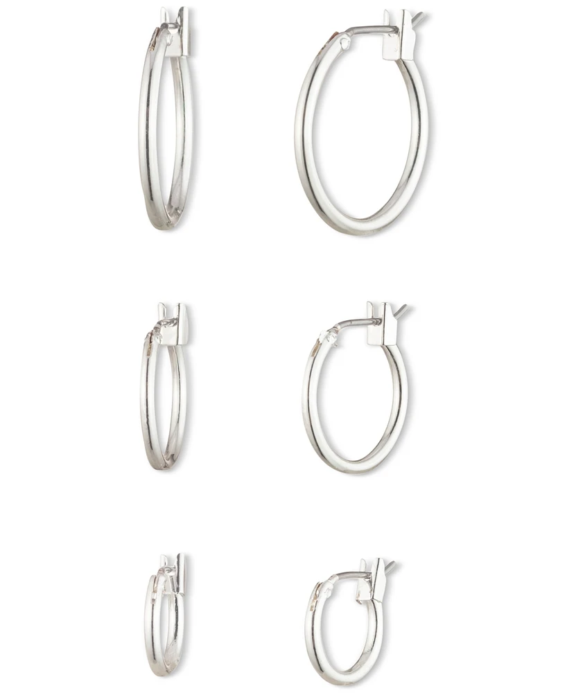 Anne Klein 3-Pc. Set Extra-Small & Small Hoop Earrings