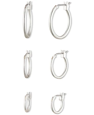 Anne Klein 3-Pc. Set Extra-Small & Small Hoop Earrings