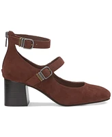 Lucky Brand Women's Cemli Double-Strap Mary Jane Block-Heel Pumps