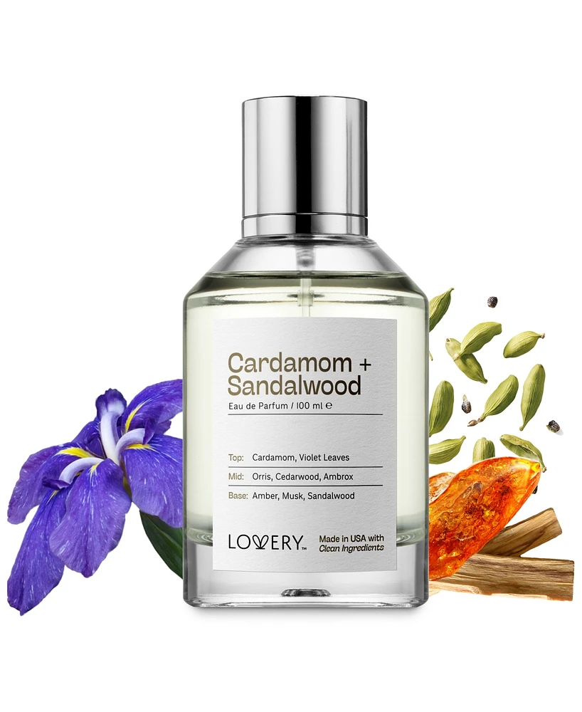 Lovery Cardamom + Sandalwood Eau de Parfum, 3.4 oz.