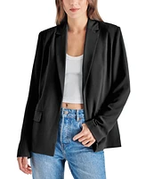 Steve Madden Women's Payton Open-Front Long-Sleeve Blazer