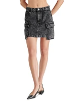 Steve Madden Women's Letizia Denim Cargo Mini Skirt