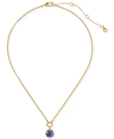 kate Spade new york Gold-Tone Pop of Joy Flower Pendant Necklace, 16" + 3" extender