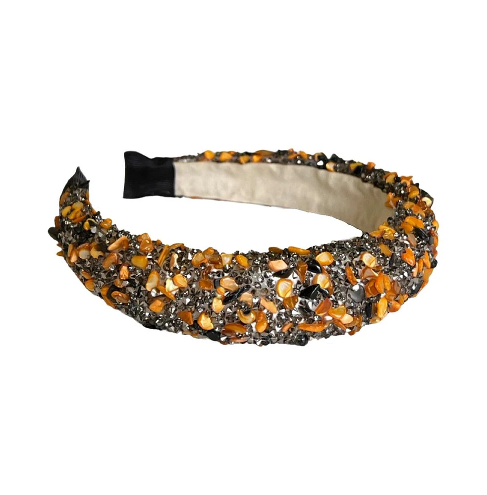 Headbands of Hope Women s All that Glitters Headband - Black + Orange