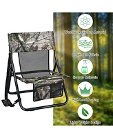 Slickblue Portable Outdoor Folding Hunting Chair