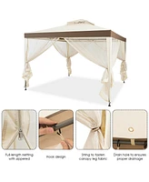 Canopy Gazebo Tent Shelter Garden Lawn Patio with Mosquito Netting