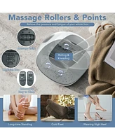 Slickblue Steam Foot Spa Massager With 3 Heating Levels and Timers-White