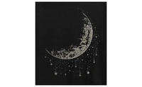 Hybrid Apparel Moon and Falling Stars Metallic Plus Graphic T-Shirt