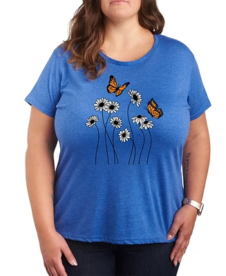 Hybrid Apparel Wildflower Garden Plus Graphic T-Shirt